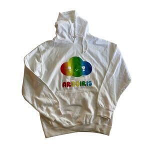 JxBalvin By Friendswithyou Sweater‎ White Size M Arcoíris 80% Cotton